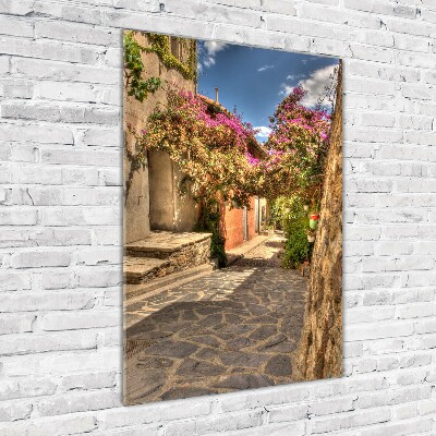 Verticale foto op glas Franse straten