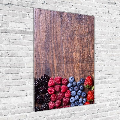 Verticale foto op glas Bosvruchten