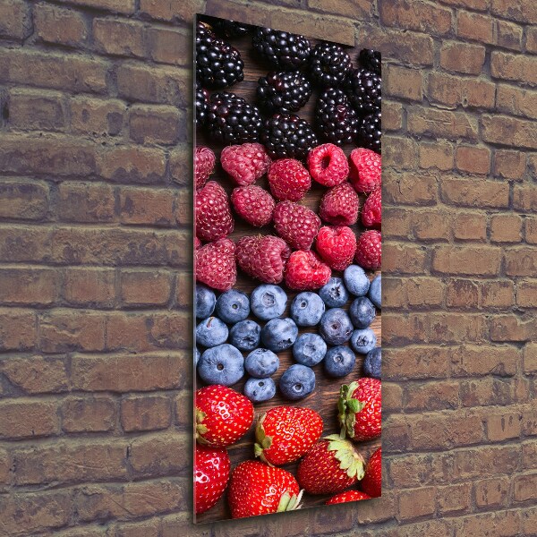 Verticale glasfoto Bosvruchten