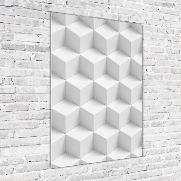 Verticale glasfoto 3D-abstractie