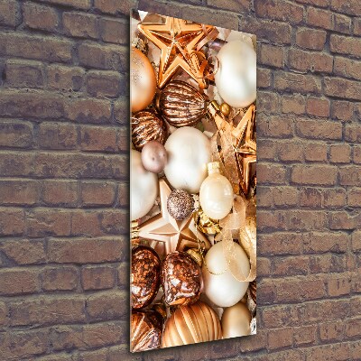Verticale foto op glas Kerstversieringen