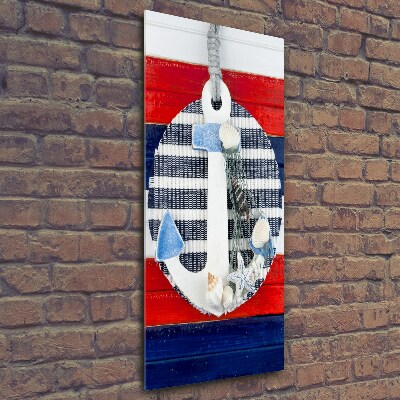 Verticale foto op glas Anker