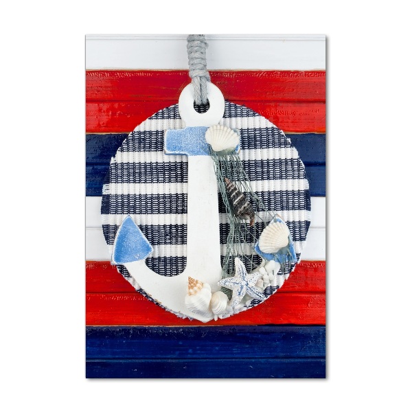 Verticale foto op glas Anker