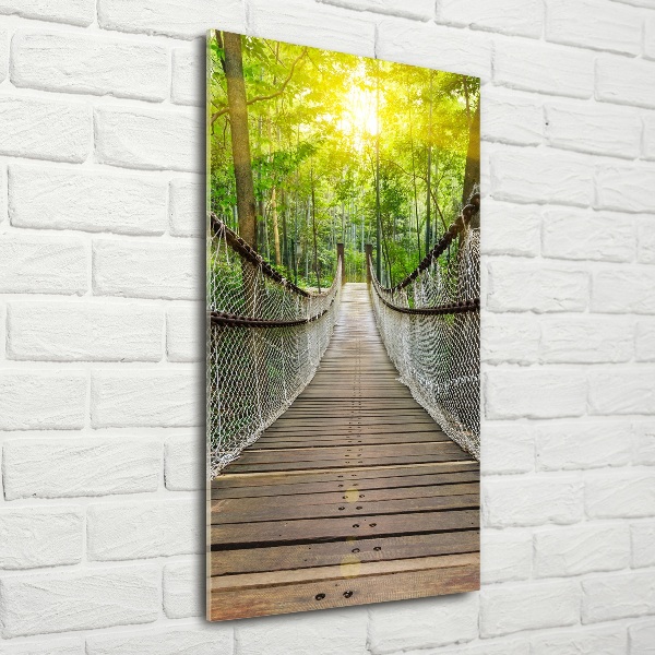 Verticale foto op glas Hangbrug
