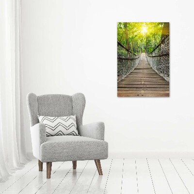 Verticale foto op glas Hangbrug