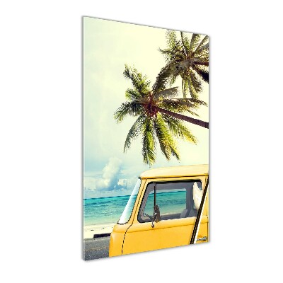 Verticale glasfoto Tijd om te surfen