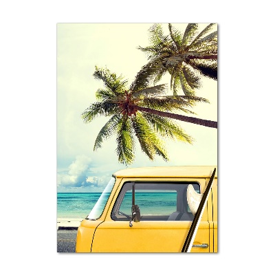 Verticale glasfoto Tijd om te surfen