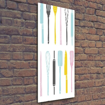 Foto obraz na szkle pionowy Przybory kuchenne