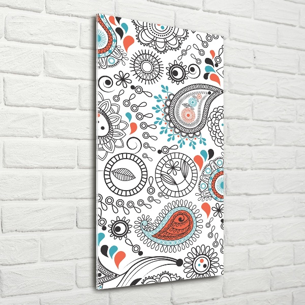 Verticale foto op glas Ornamenten