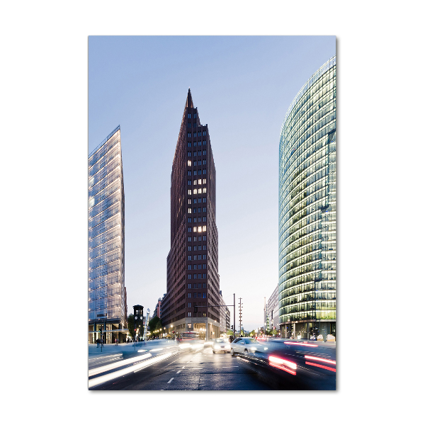 Verticale glasfoto Wolkenkrabbers