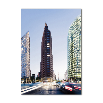 Verticale glasfoto Wolkenkrabbers