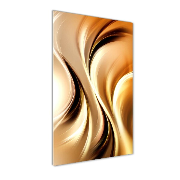 Verticaal glasschilderij Abstracte golven