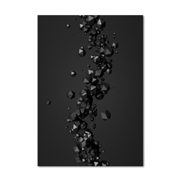 Verticale foto op glas 3D-abstractie