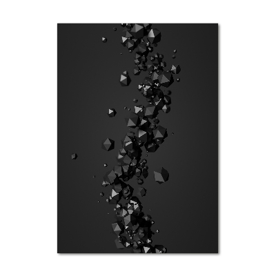 Verticale foto op glas 3D-abstractie