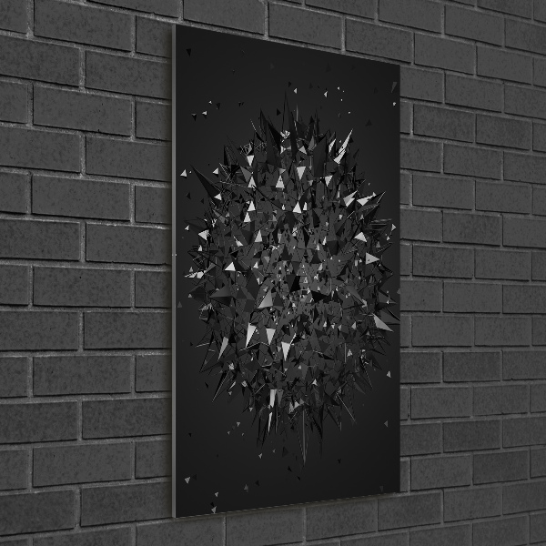 Verticale glasfoto 3D-abstractie