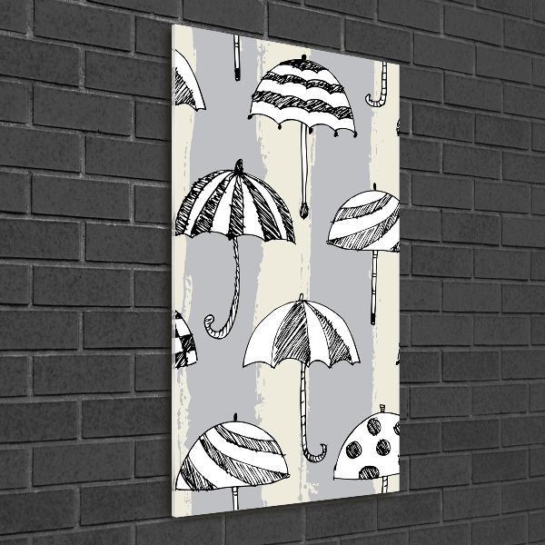 Verticale foto op glas Paraplu's