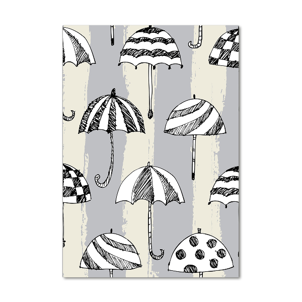 Verticale foto op glas Paraplu's