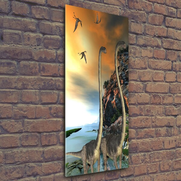 Verticale foto op glas Dinosaurussen