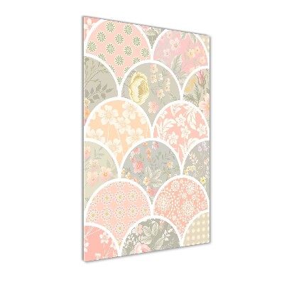 Foto obraz zdjęcie na szkle pionowy Kwiecisty wzór