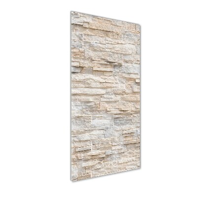 Verticale glasfoto Bakstenen muur