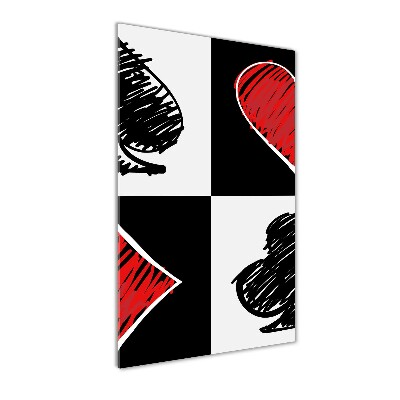 Verticale foto op glas Kaartkleuren