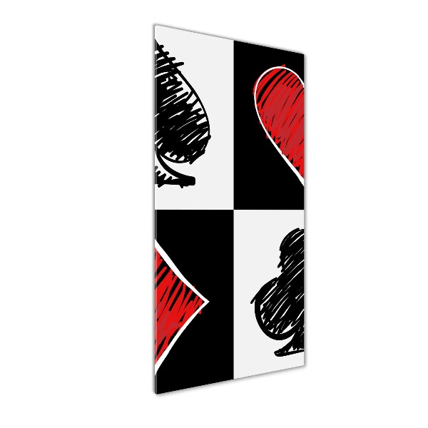 Verticale foto op glas Kaartkleuren