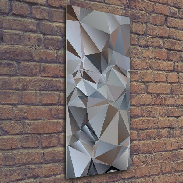 Verticale foto op glas Abstracte driehoeken