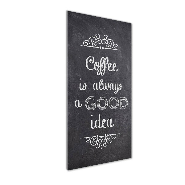 Foto obraz szkło hartowane pionowy Kawa kolaż