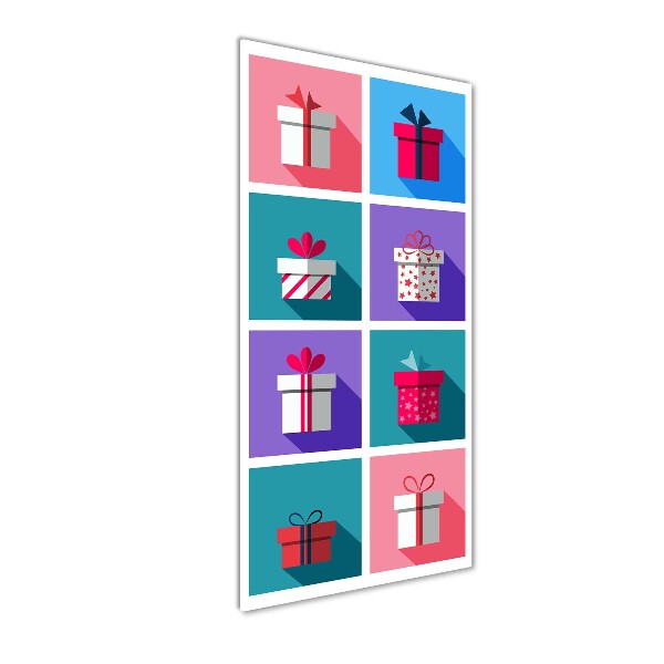 Verticaal glasschilderij Cadeaus