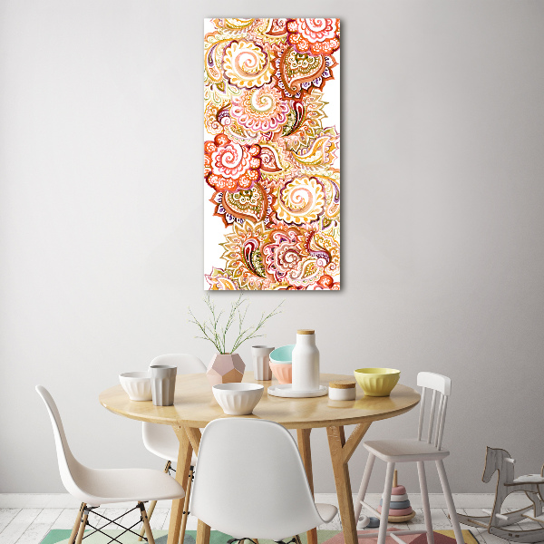 Verticale foto op glas Ornamenten