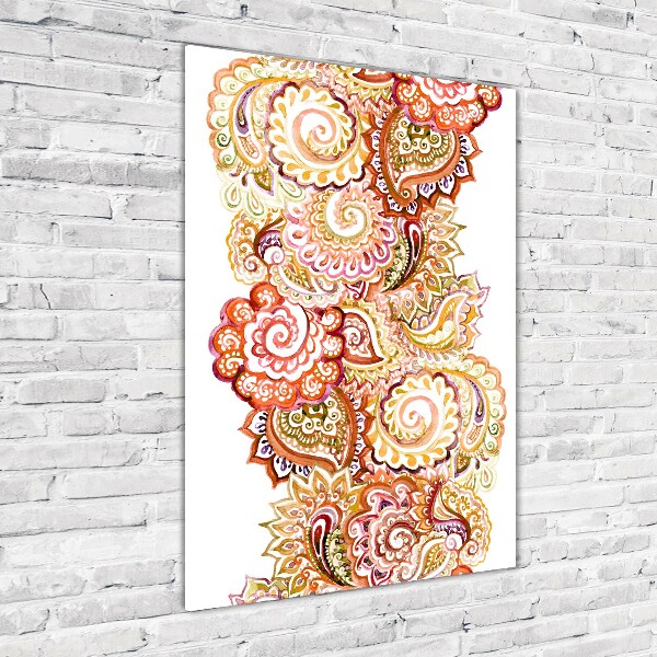 Verticale foto op glas Ornamenten