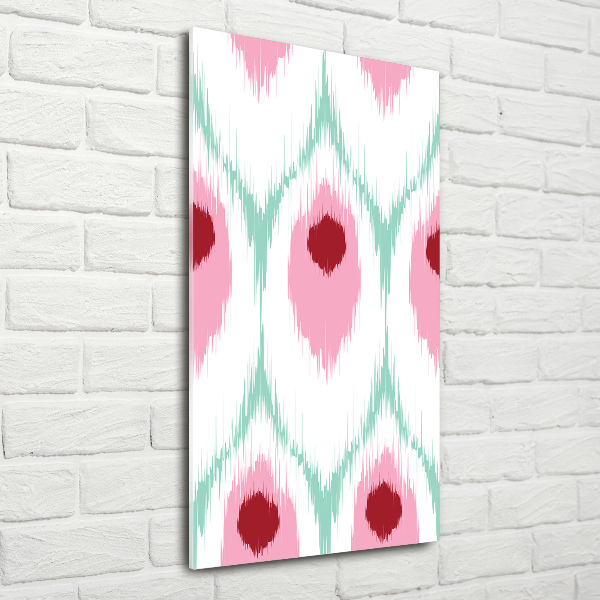 Foto obraz szkło hartowane pionowy Pawi wzór