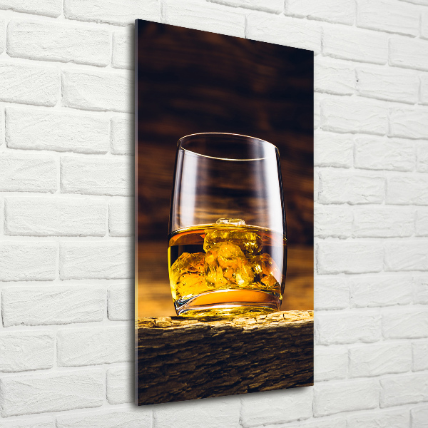 Verticale glasfoto Bourbon in een glas