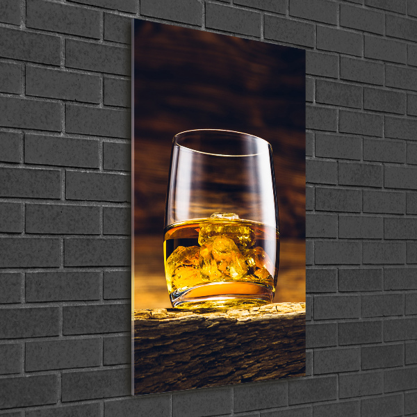 Verticale glasfoto Bourbon in een glas