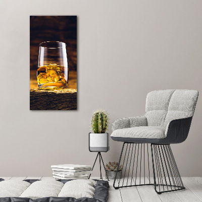 Verticale glasfoto Bourbon in een glas