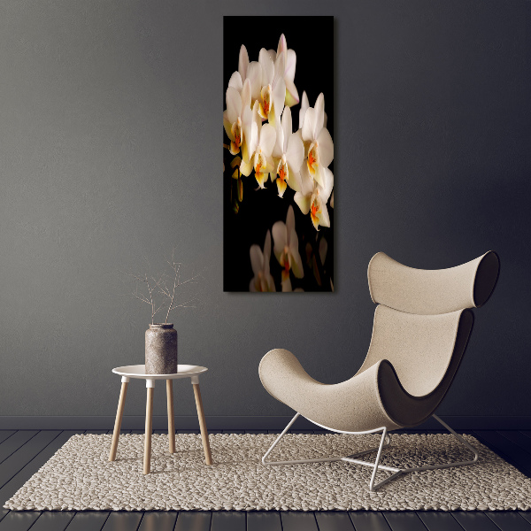 Verticale glasfoto Orchidee