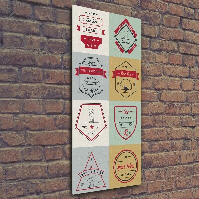 Verticale foto op glas Skateboardborden