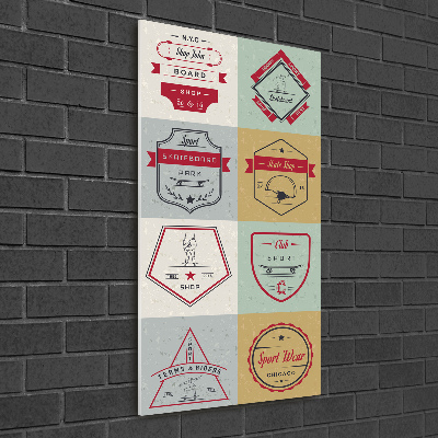 Verticale foto op glas Skateboardborden