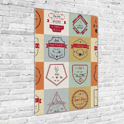 Verticale foto op glas Skateboardborden