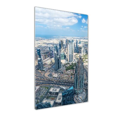 Verticale glasfoto Wolkenkrabbers