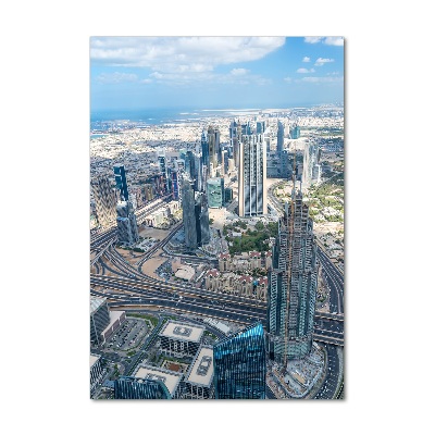 Verticale glasfoto Wolkenkrabbers