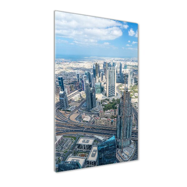 Verticale glasfoto Wolkenkrabbers