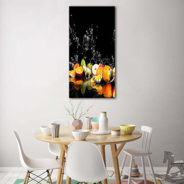 Verticale glasfoto Fruit