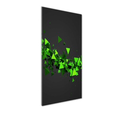 Verticale glasfoto Geometrische golf