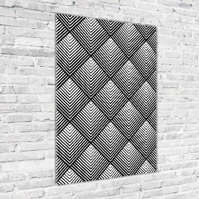 Verticale glasfoto Geometrische achtergrond