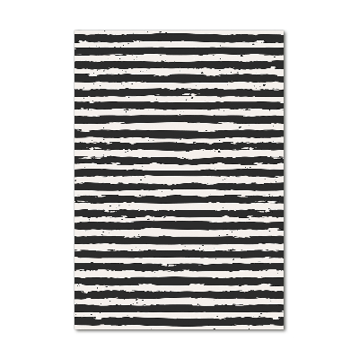 Foto obraz na szkle pionowy Czarno-białe paski