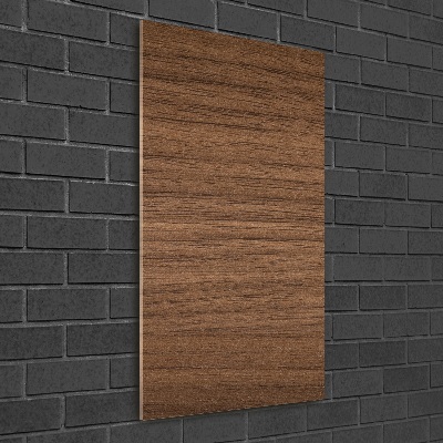Verticale glasfoto Houten achtergrond