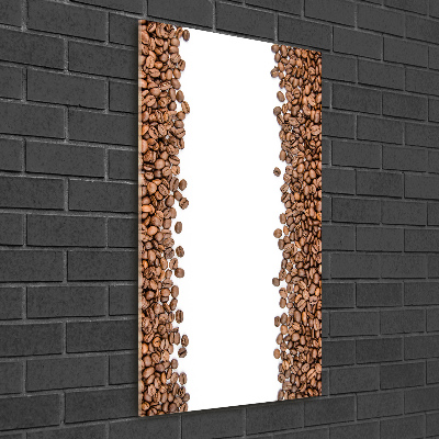 Verticale glasfoto Koffiebonen