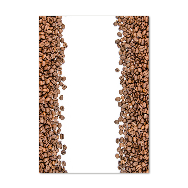 Verticale glasfoto Koffiebonen