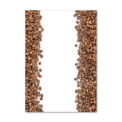 Foto obraz szkło hartowane pionowy Ziarna kawy